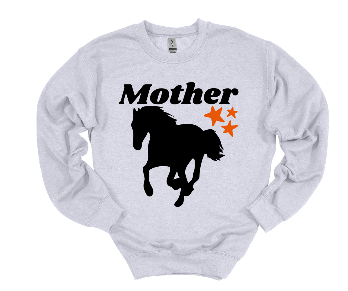 Mother Horse Crewneck Sweatshirt 🐎🧡
