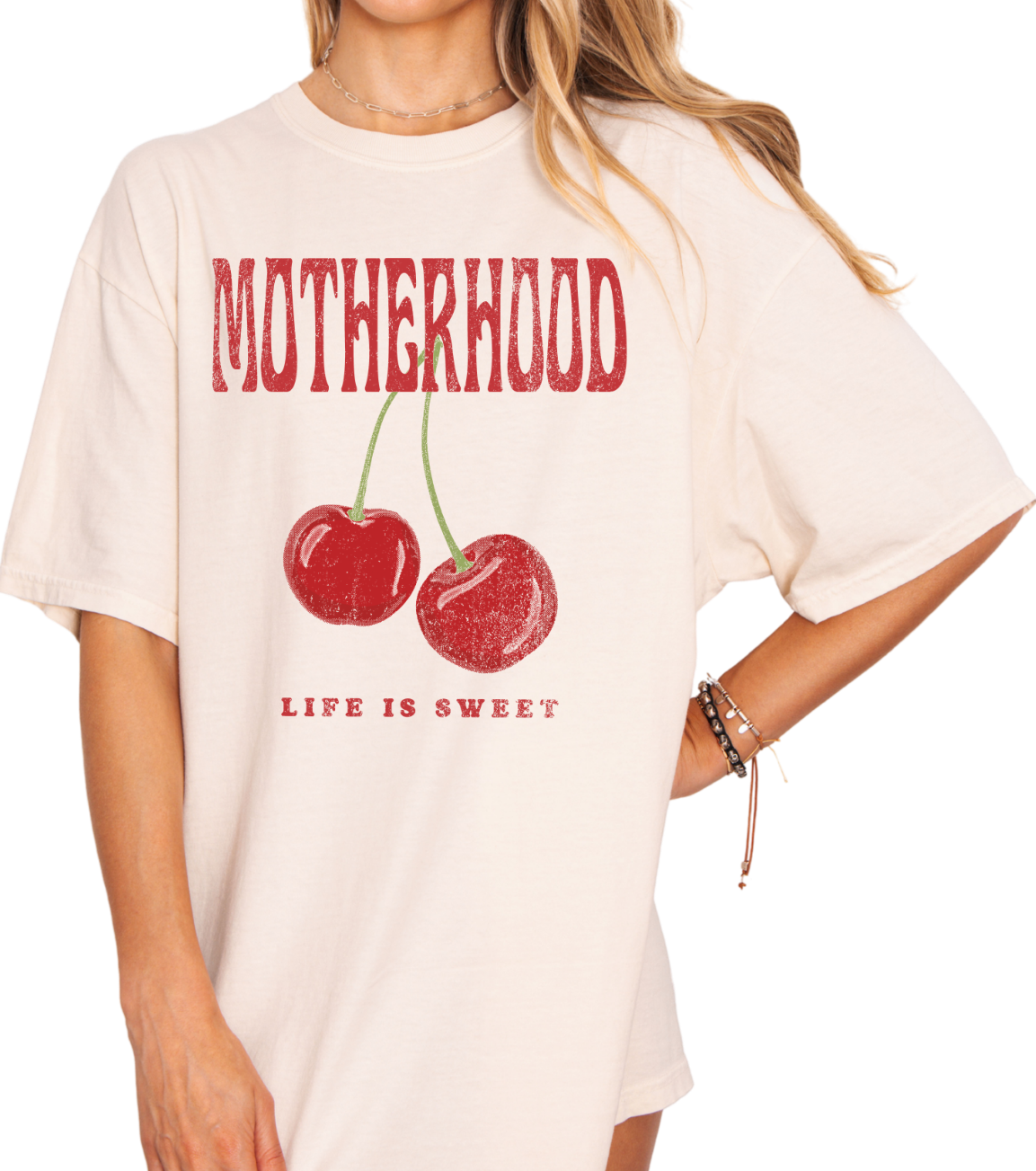 Motherhood Cherry Tee 🍒