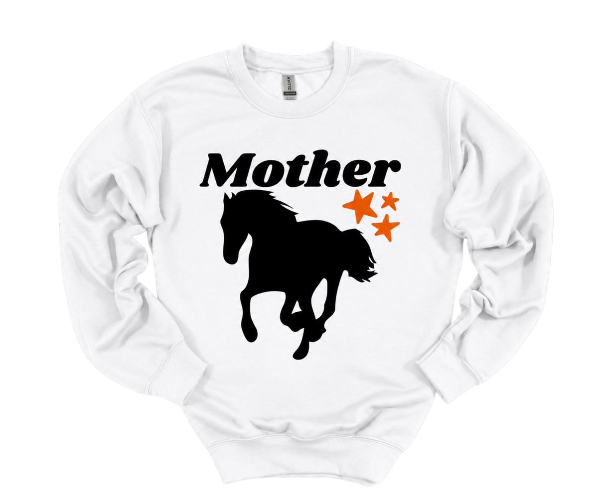 Mother Horse Crewneck Sweatshirt 🐎🧡