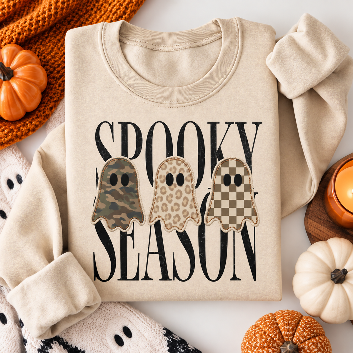 👻 Spooky Season Ghost Crewneck