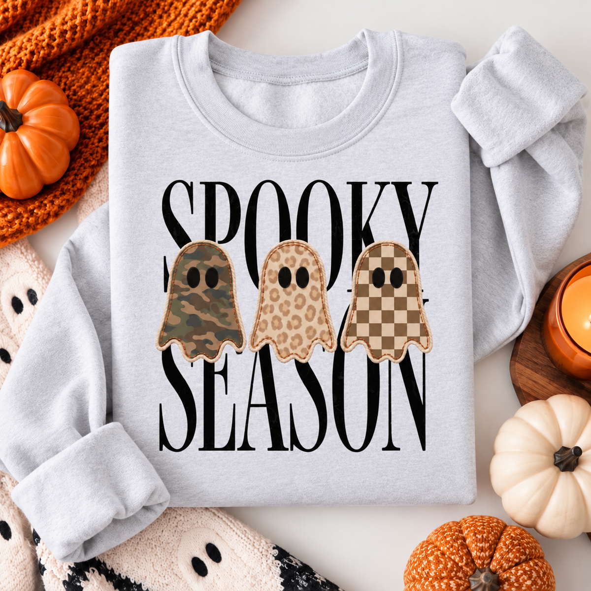 👻 Spooky Season Ghost Crewneck