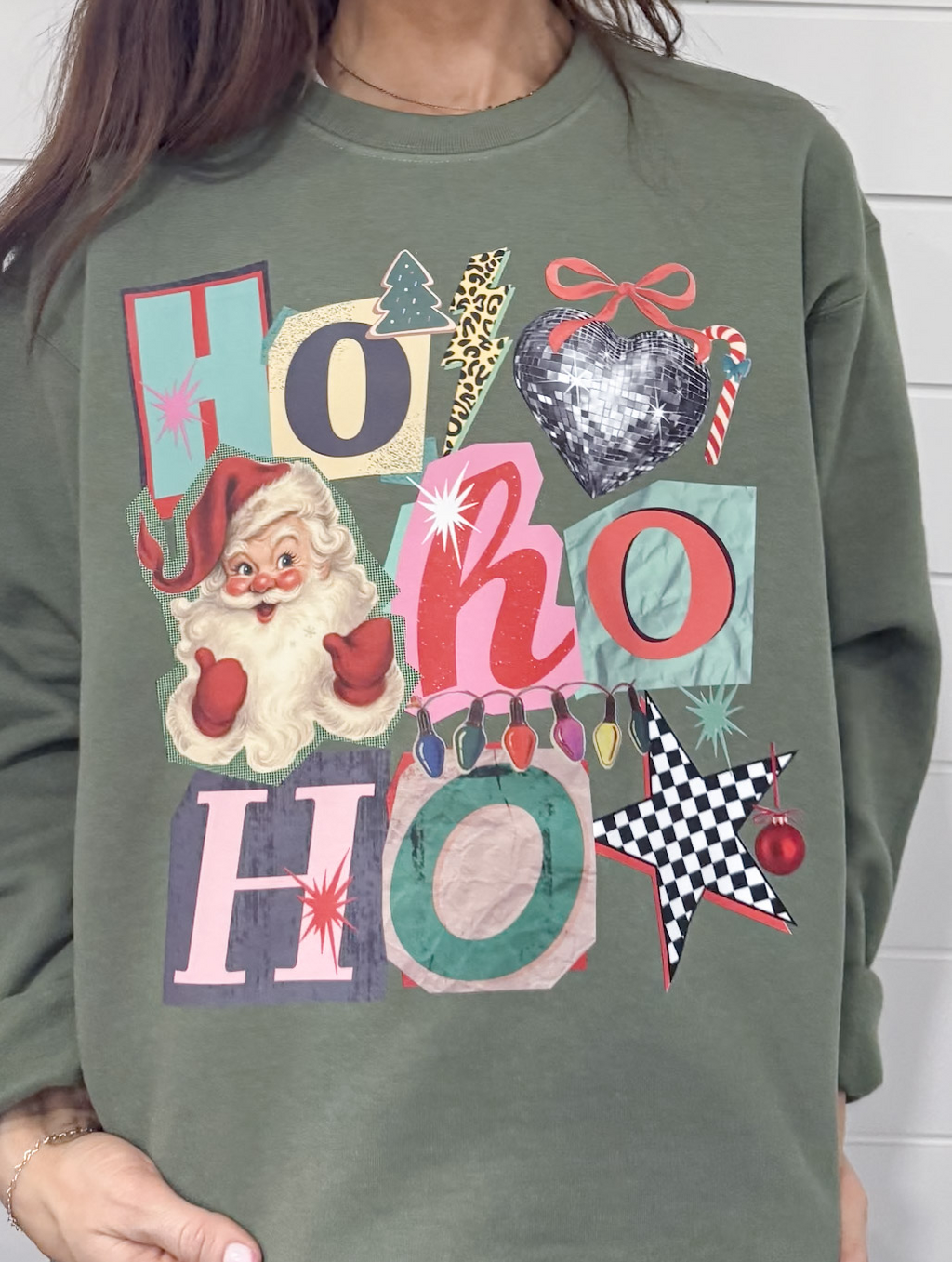 Ho Ho Ho Vintage Christmas Sweatshirt