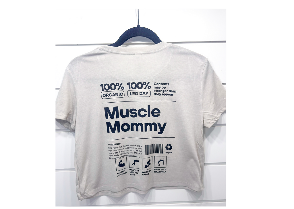 Muscle Mommy Crop Tee
