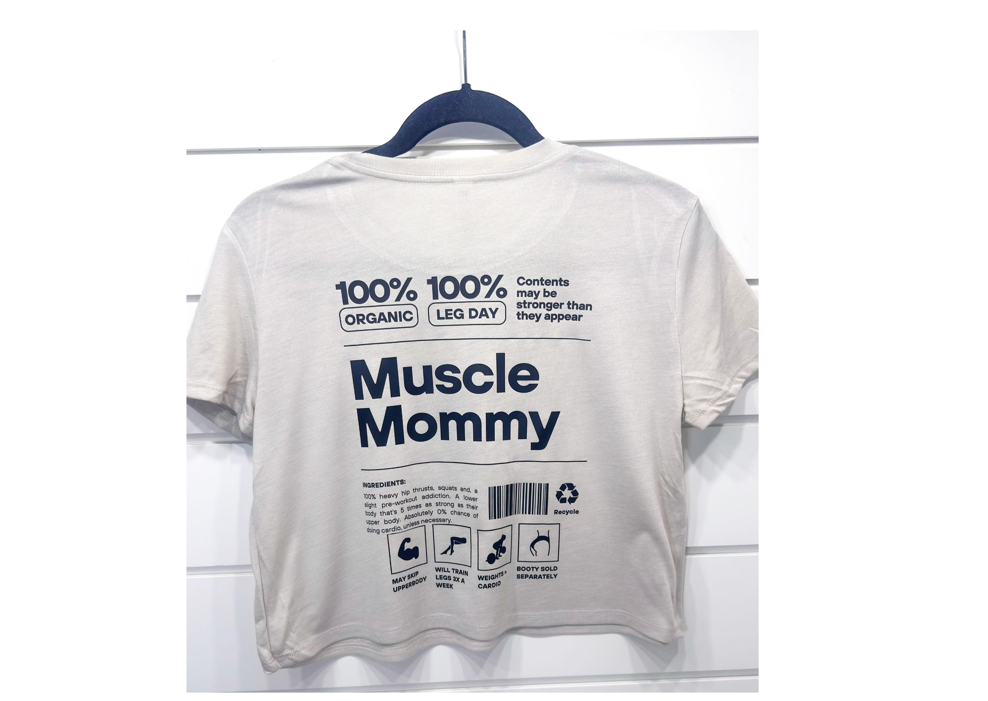 Muscle Mommy Crop Tee